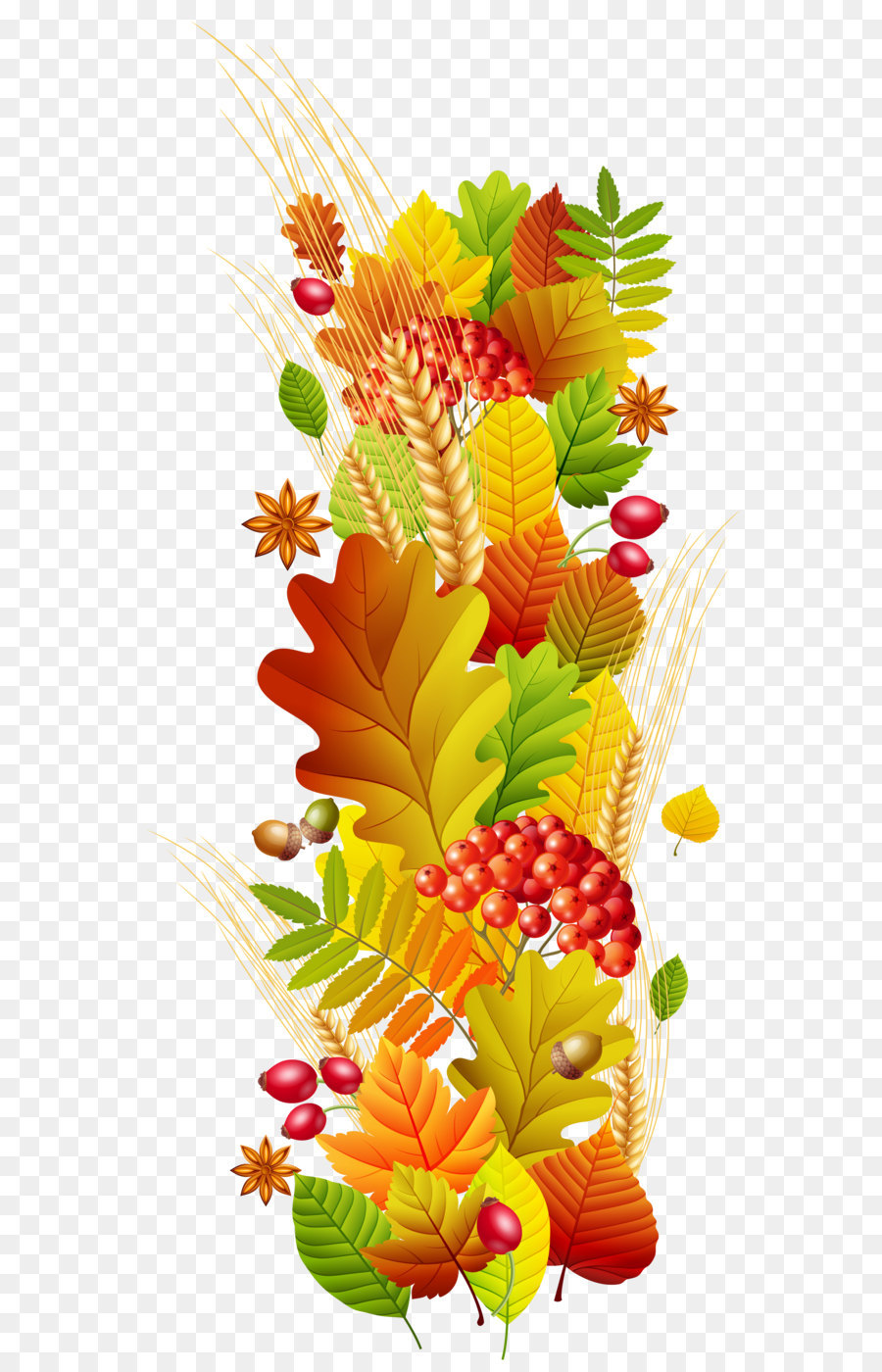 Autumn Season Floral design Clip art - Fall Deco PNG Clipart Transparent Picture png download - 2340*5024 - Free Transparent Paper png Download.