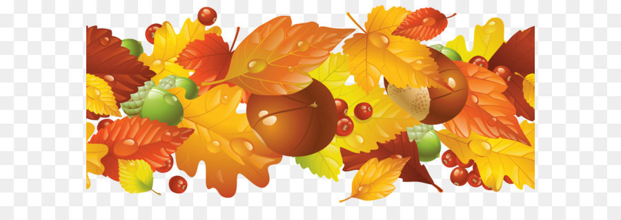 Autumn leaf color Clip art - Transparent Fall Border PNG Clipart Picture png download - 5706*2658 - Free Transparent Autumn png Download.