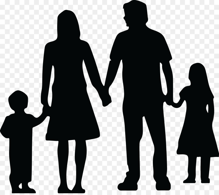 Family Silhouette Daughter Father Clip art - Family png download - 4000*3526 - Free Transparent Family png Download.