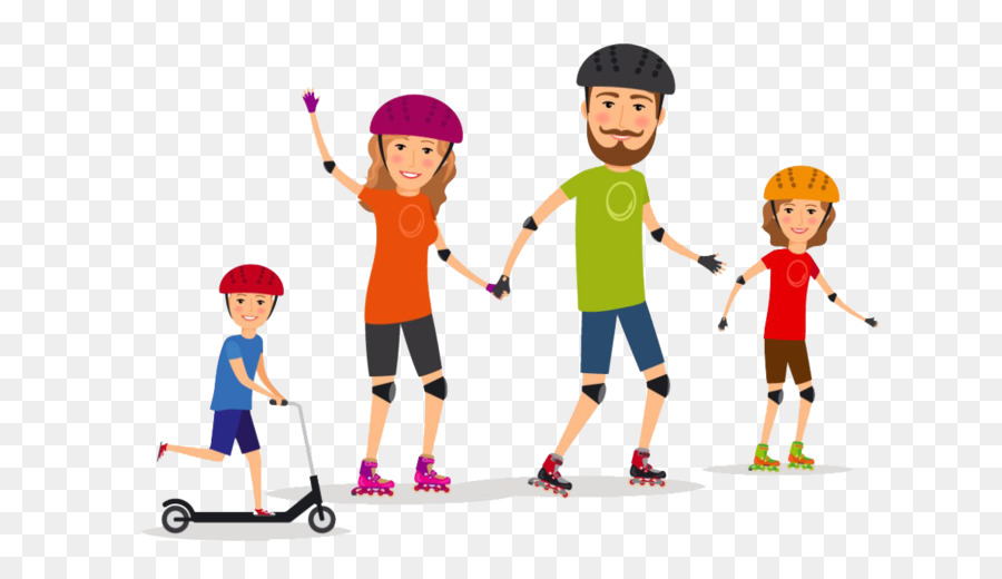 Sport Family Clip art - Cartoon family of four sports png download - 1190*686 - Free Transparent  png Download.