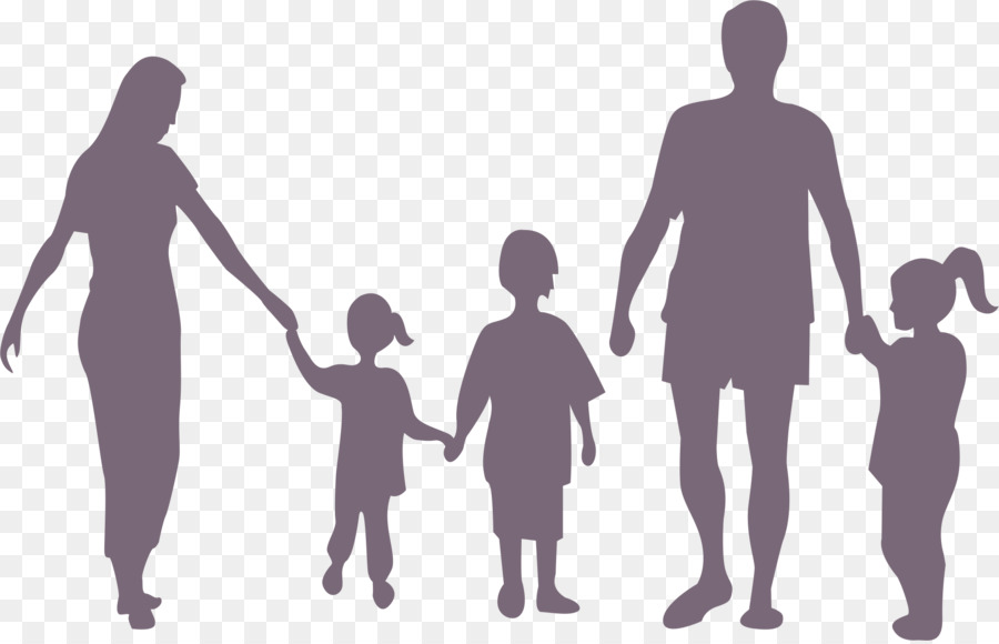 Silhouette Family Child - Family Silhouettes png download - 1902*1220 - Free Transparent Silhouette png Download.
