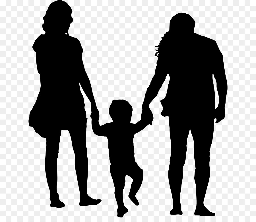 Family Silhouette Father - parents png download - 700*764 - Free Transparent Family png Download.