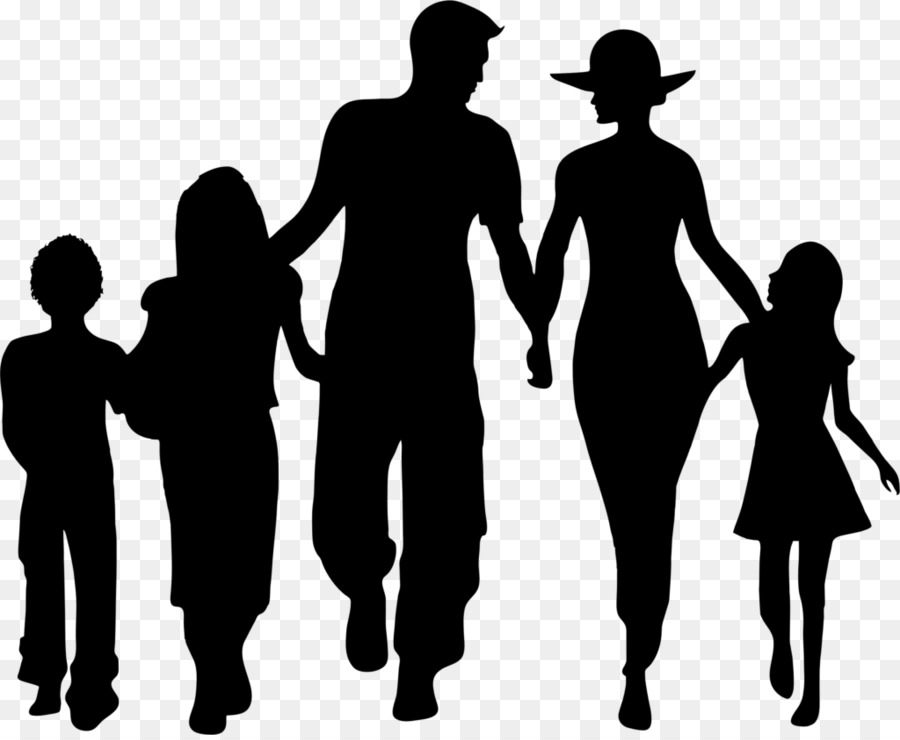 Family Silhouette Clip art - vector family png download - 1024*836 - Free Transparent Family png Download.
