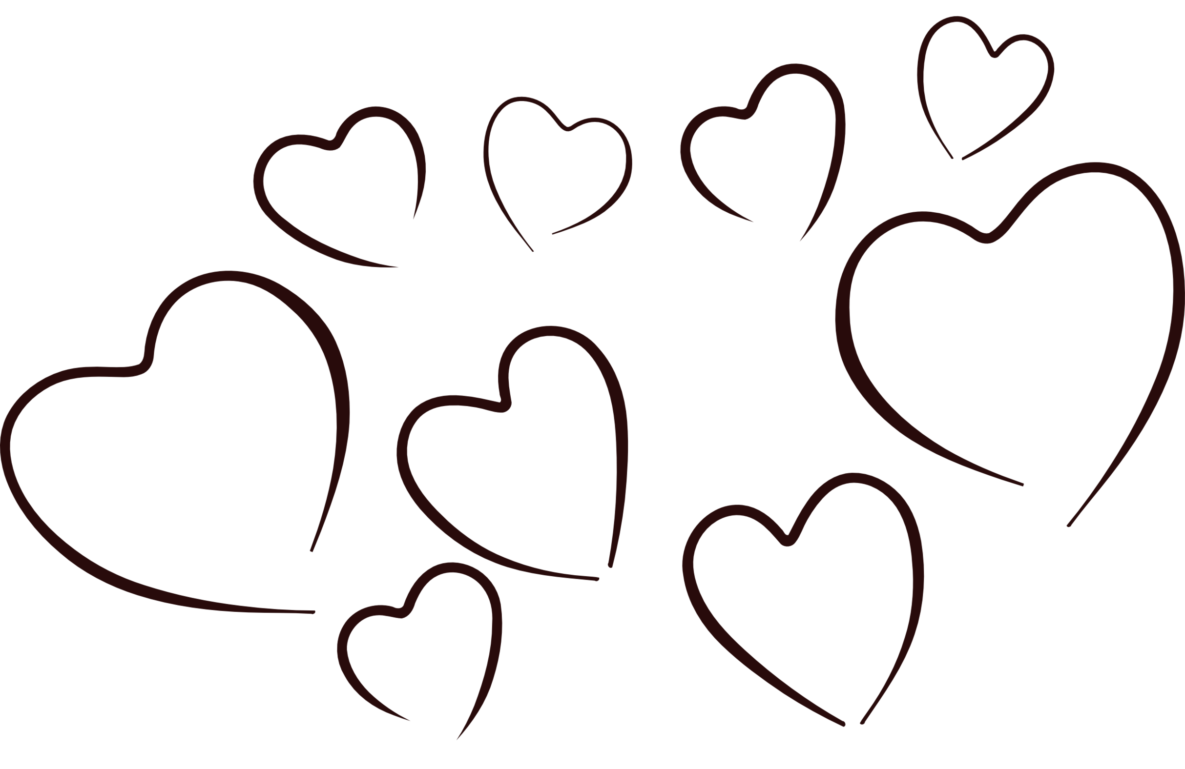 Heart Black and white Clip art - Heart Silhouette Cliparts png download