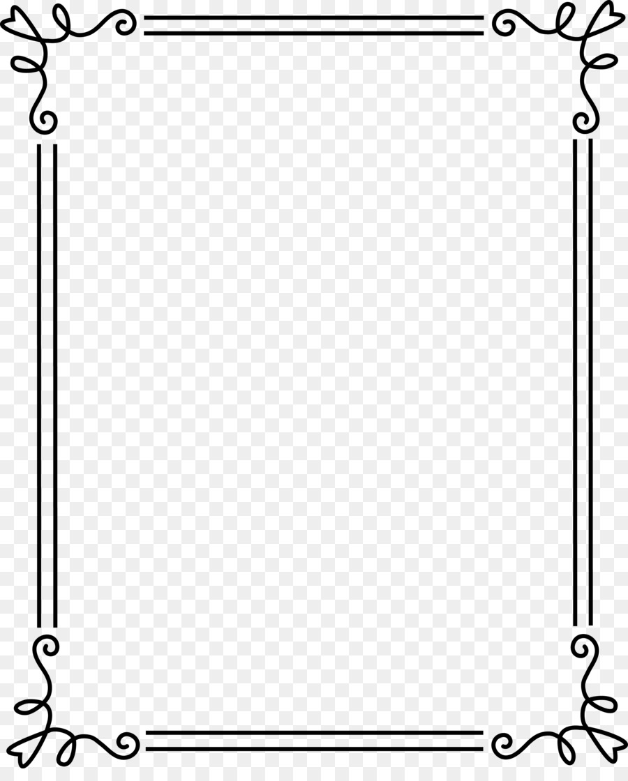 Picture frame Border Clip art - Brown Border Frame PNG Pic png download - 6340*7764 - Free Transparent Black And White png Download.