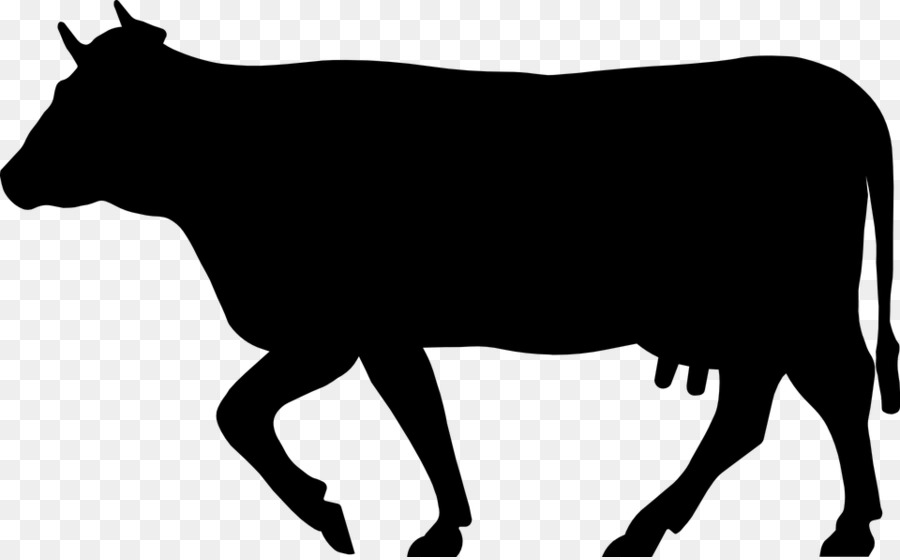 Beef cattle Jersey cattle Dairy cattle Silhouette Dairy farming - Silhouette png download - 960*594 - Free Transparent Beef Cattle png Download.