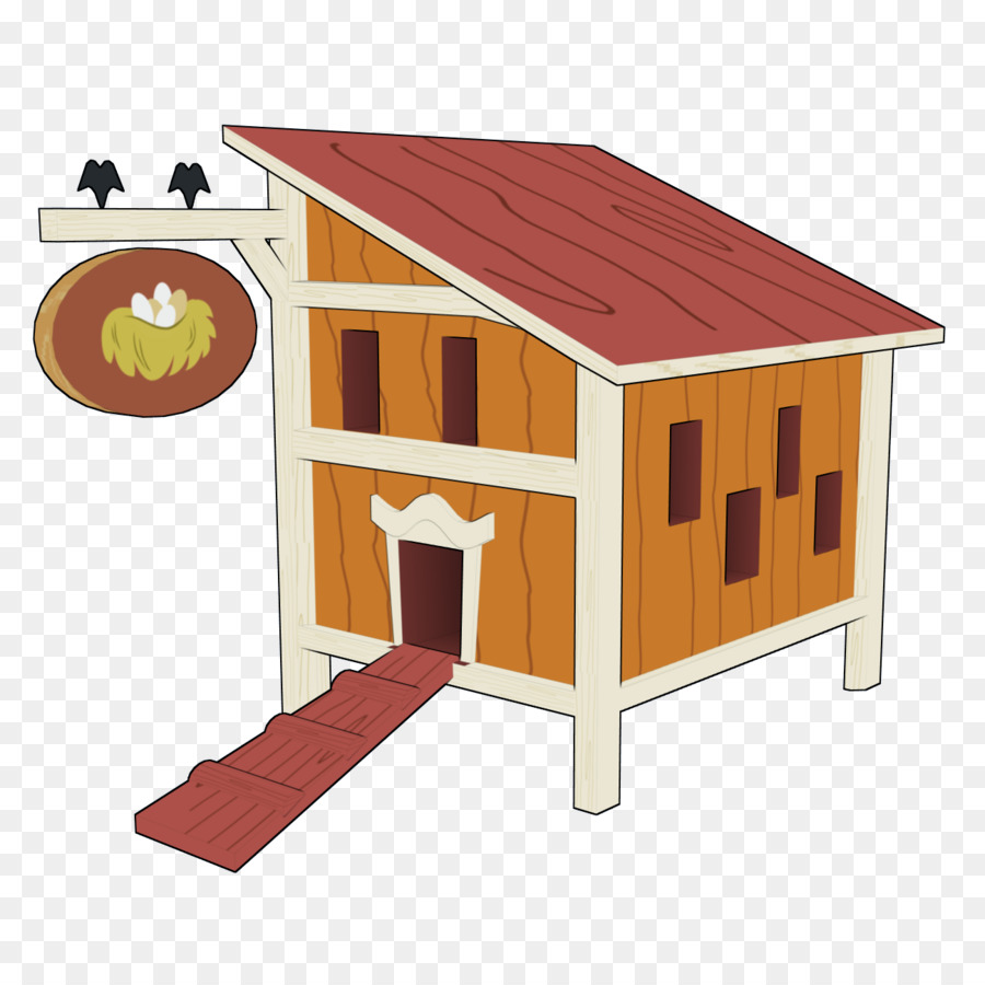 Chicken coop Paper Farm Clip art - Cartoon chicken house png download - 1297*1297 - Free Transparent Chicken png Download.