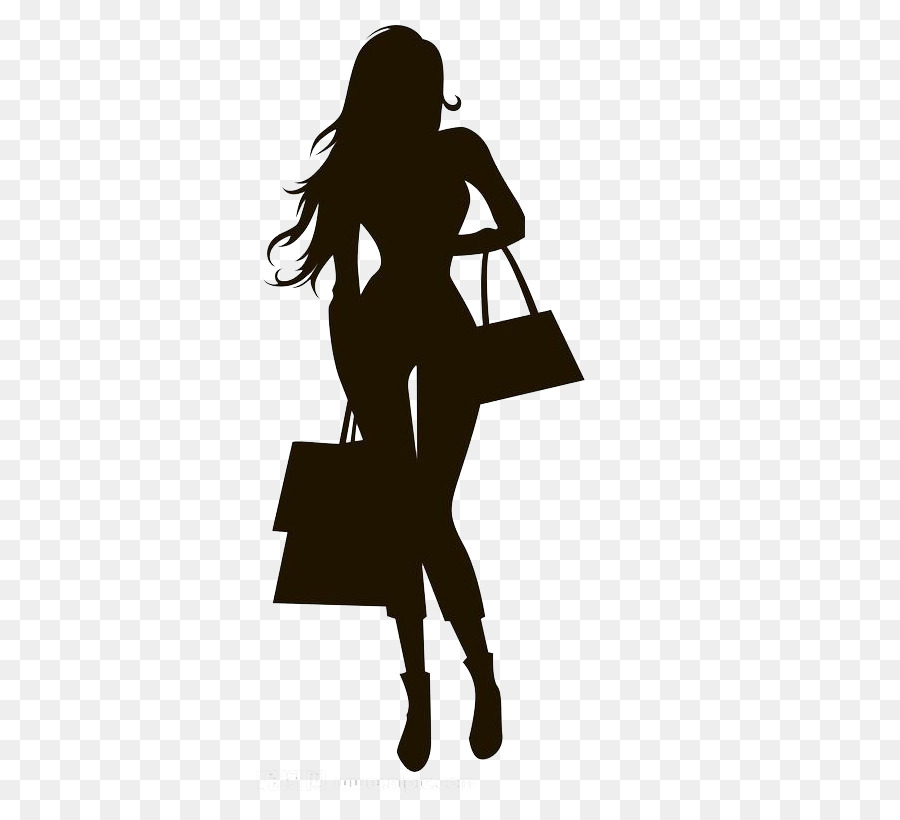 Fashion Silhouette Clip art - Take the package hair woman black silhouette png download - 888*818 - Free Transparent  png Download.