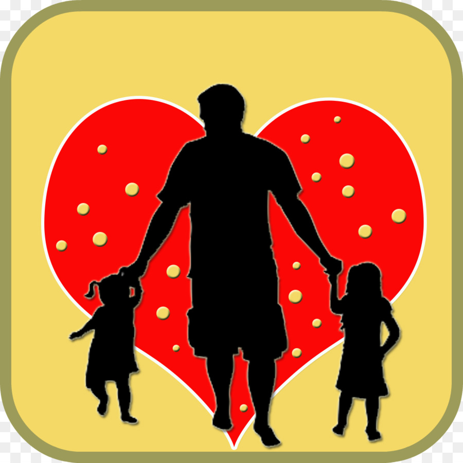 Silhouette Father Daughter Child Son - father day png download - 1024*1024 - Free Transparent Silhouette png Download.