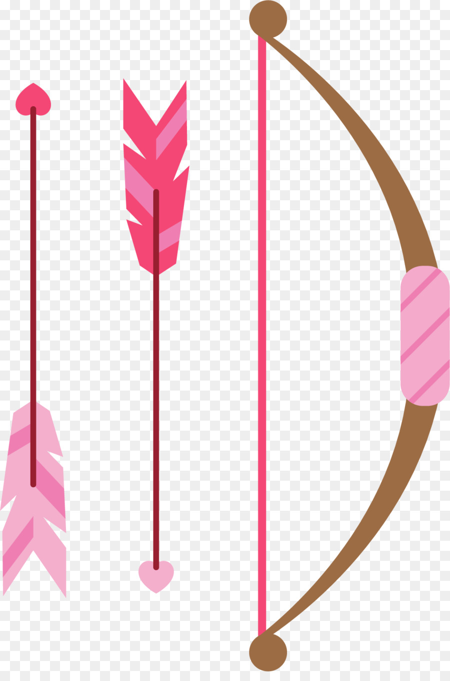 Arrow Feather Clip art - Hand painted pink feather arrow arrow png download - 1201*1789 - Free Transparent Arrow png Download.