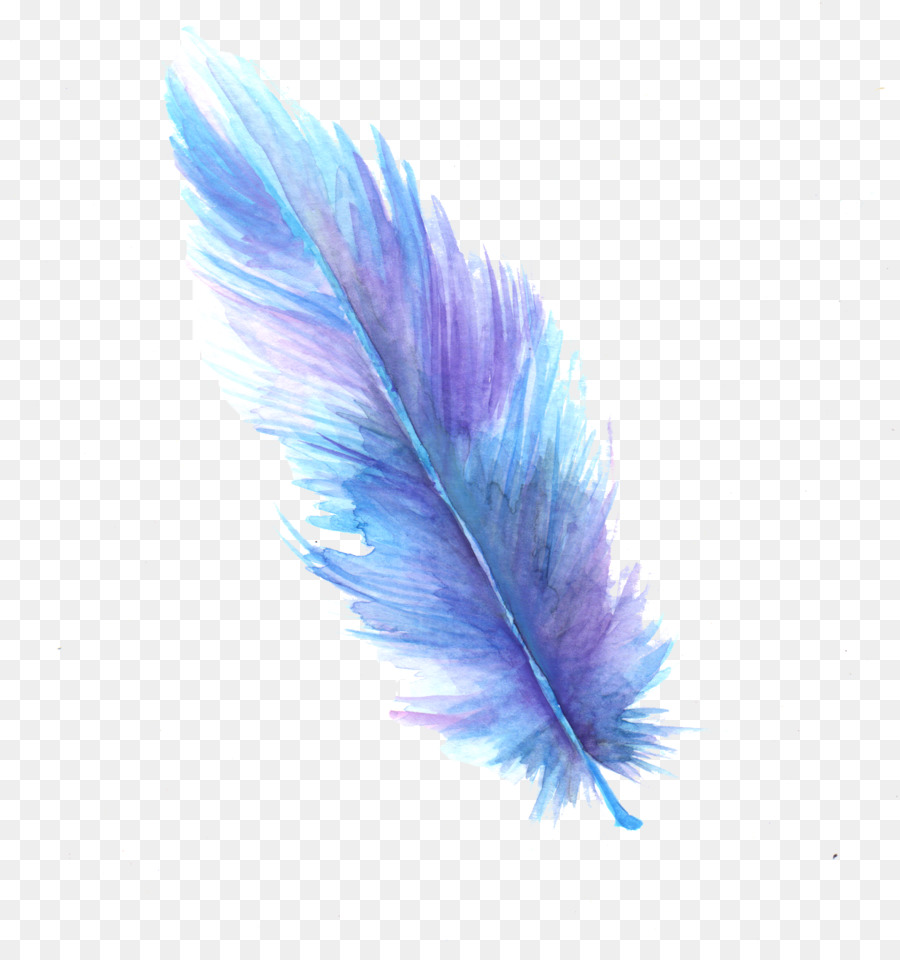 Feather Digital art Watercolor painting - feather png download - 1526*1600 - Free Transparent Feather png Download.