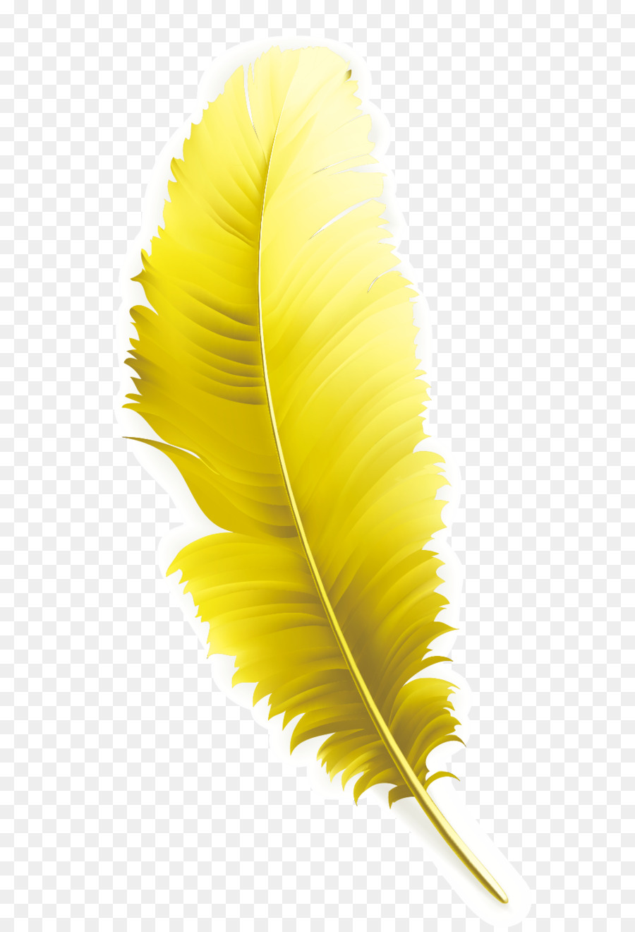 Feather Yellow Computer file - Yellow feathers png download - 1002*1467 - Free Transparent Feather png Download.