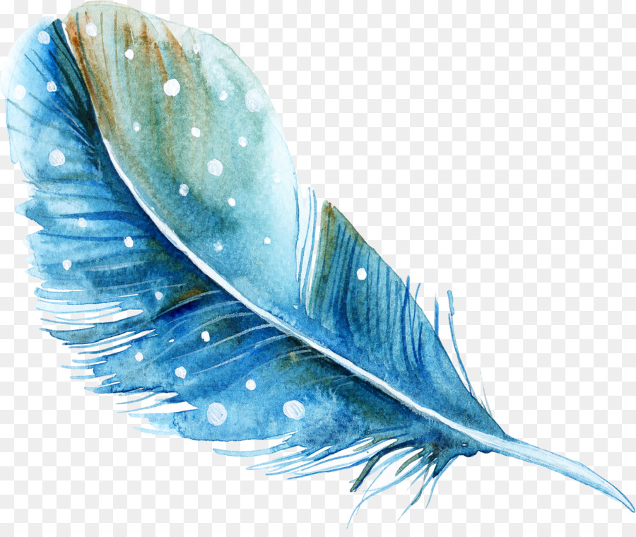 Feather Watercolor painting - feather png download - 1636*1380 - Free Transparent Feather png Download.