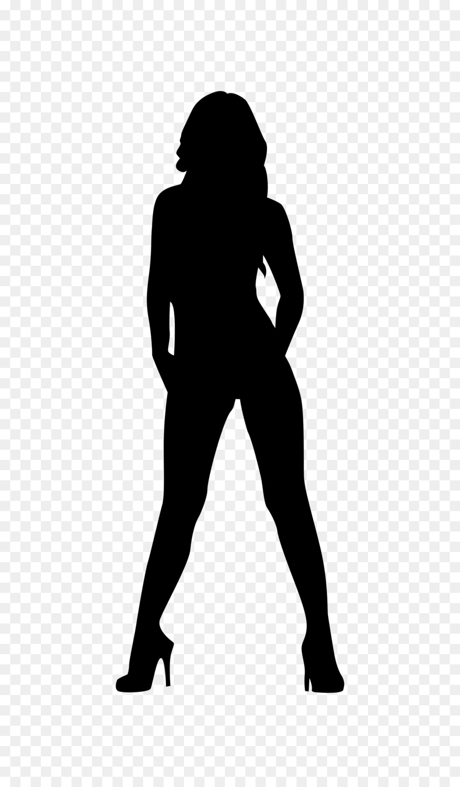 Woman Body Silhouette - Curvy woman body silhouette. Vector beauty