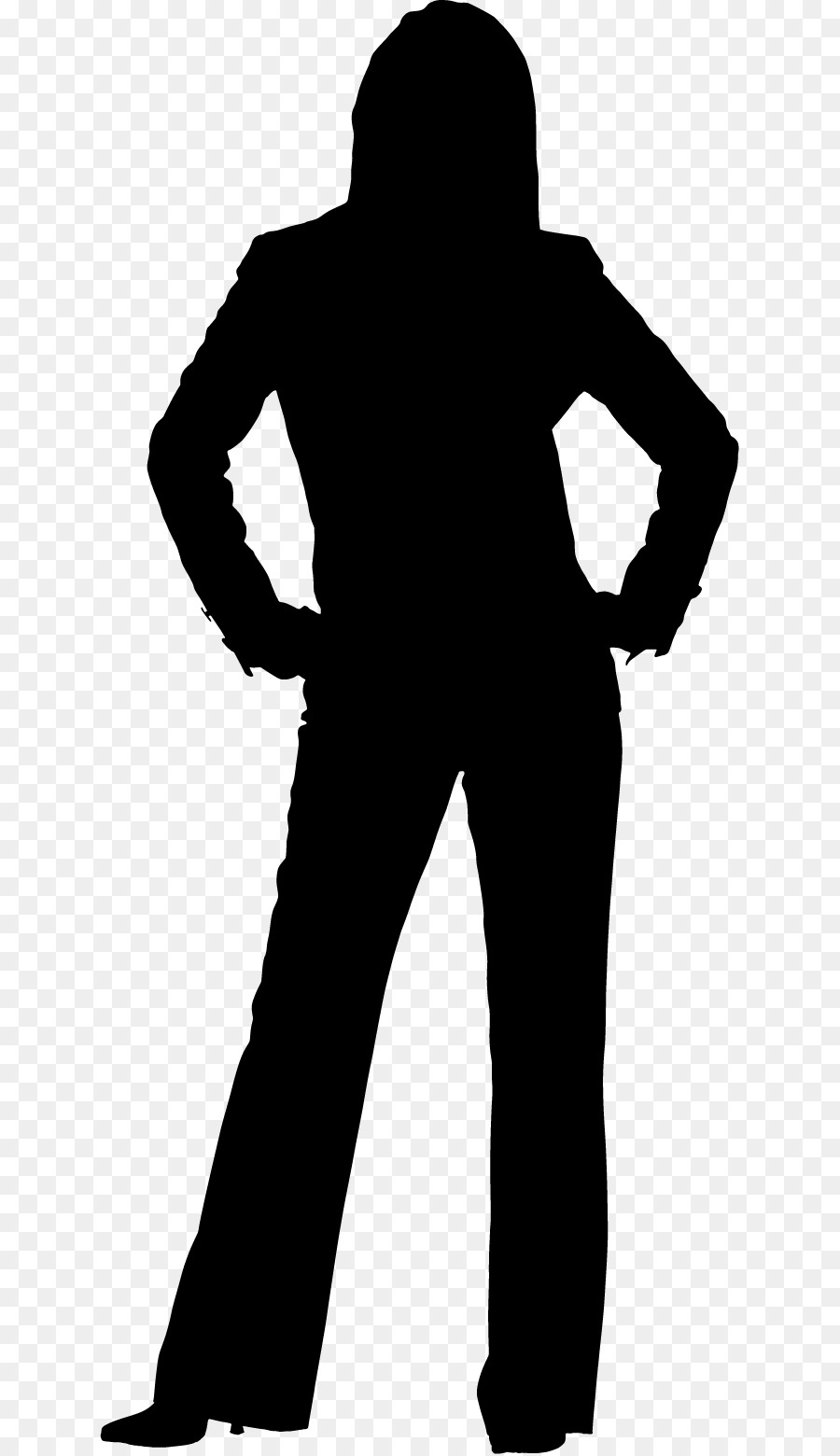 Silhouette Business Pant Suits Woman - Silhouette png download - 685*1558 - Free Transparent  png Download.