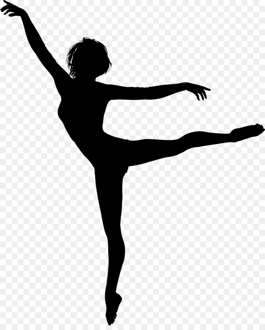 Dancing Female Ballet Dancer Silhouette - Silhouette png download - 1000*1228 - Free Transparent  png Download.