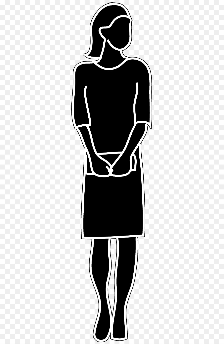 Woman Outline Female Clip art - Woman Outline png download - 336*1375 - Free Transparent  png Download.