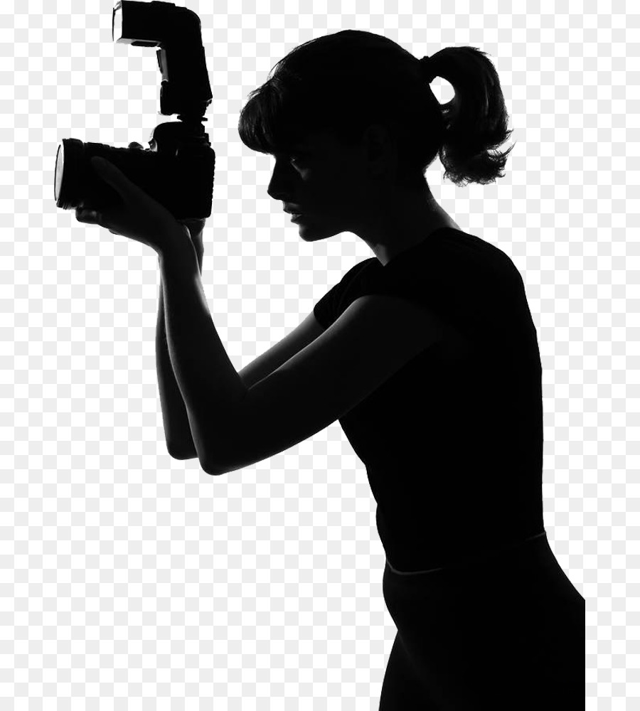 Silhouette Stock photography Photographer Royalty-free - Female photographer png download - 747*1000 - Free Transparent Silhouette png Download.