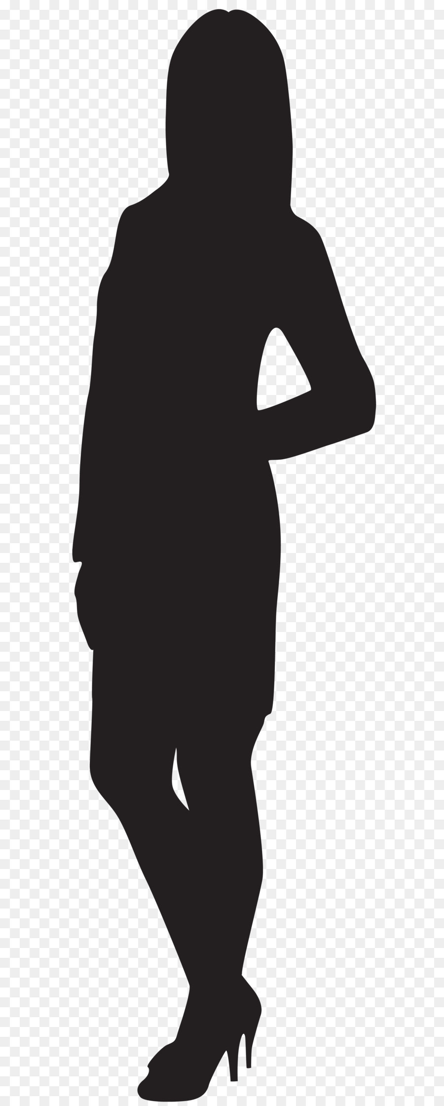Black and white Homo sapiens Standing Human behavior Silhouette - Female Silhouette PNG Clip Art Image png download - 2325*8000 - Free Transparent Silhouette png Download.