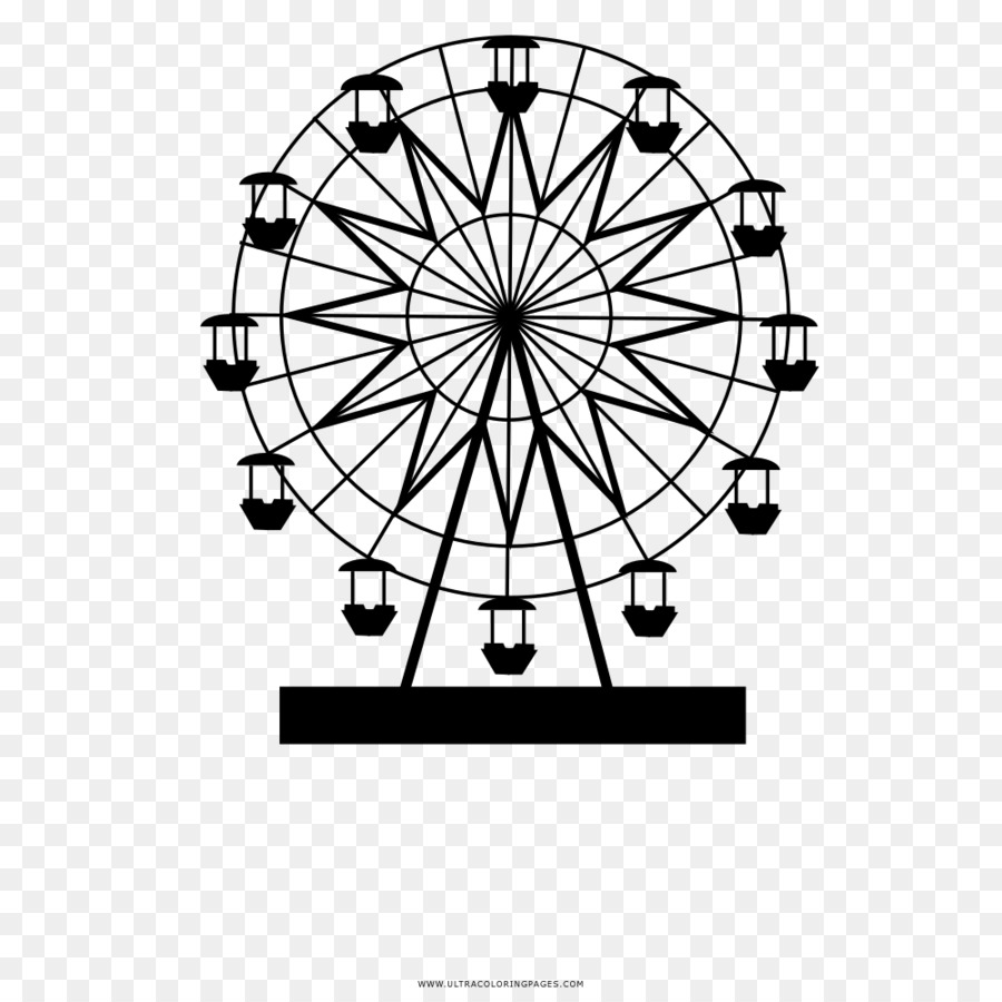 Ferris wheel London Eye Drawing Coloring book - london eye png download - 1000*1000 - Free Transparent Ferris Wheel png Download.