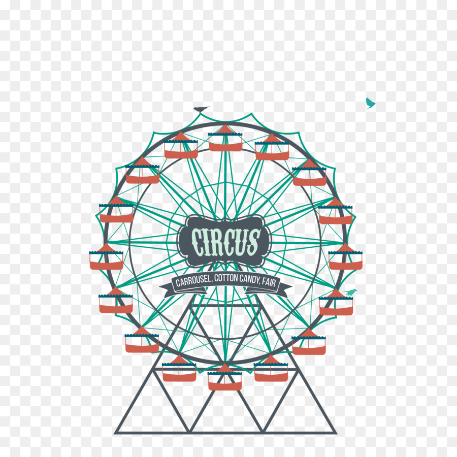 Ferris wheel Amusement park Clip art - Amusement park Ferris wheel vector illustration material png download - 2083*2083 - Free Transparent Ferris Wheel png Download.
