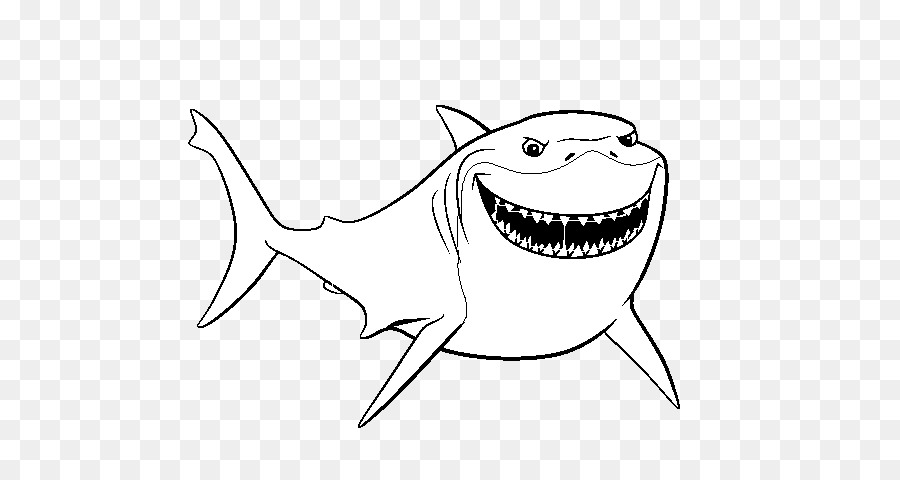 Bruce Darla Coloring book Drawing Finding Nemo - Bruce nemo png download - 600*470 - Free Transparent  png Download.