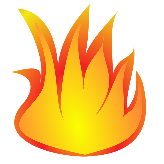 Flame Fire Clip Art Simple Cartoon Flames Png Download 700700