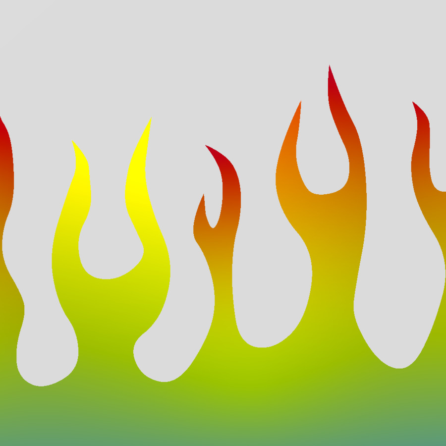 Flame Clip art - Simple Flames Border Transparent Background png download - 1024*1024 - Free Transparent Flame png Download.