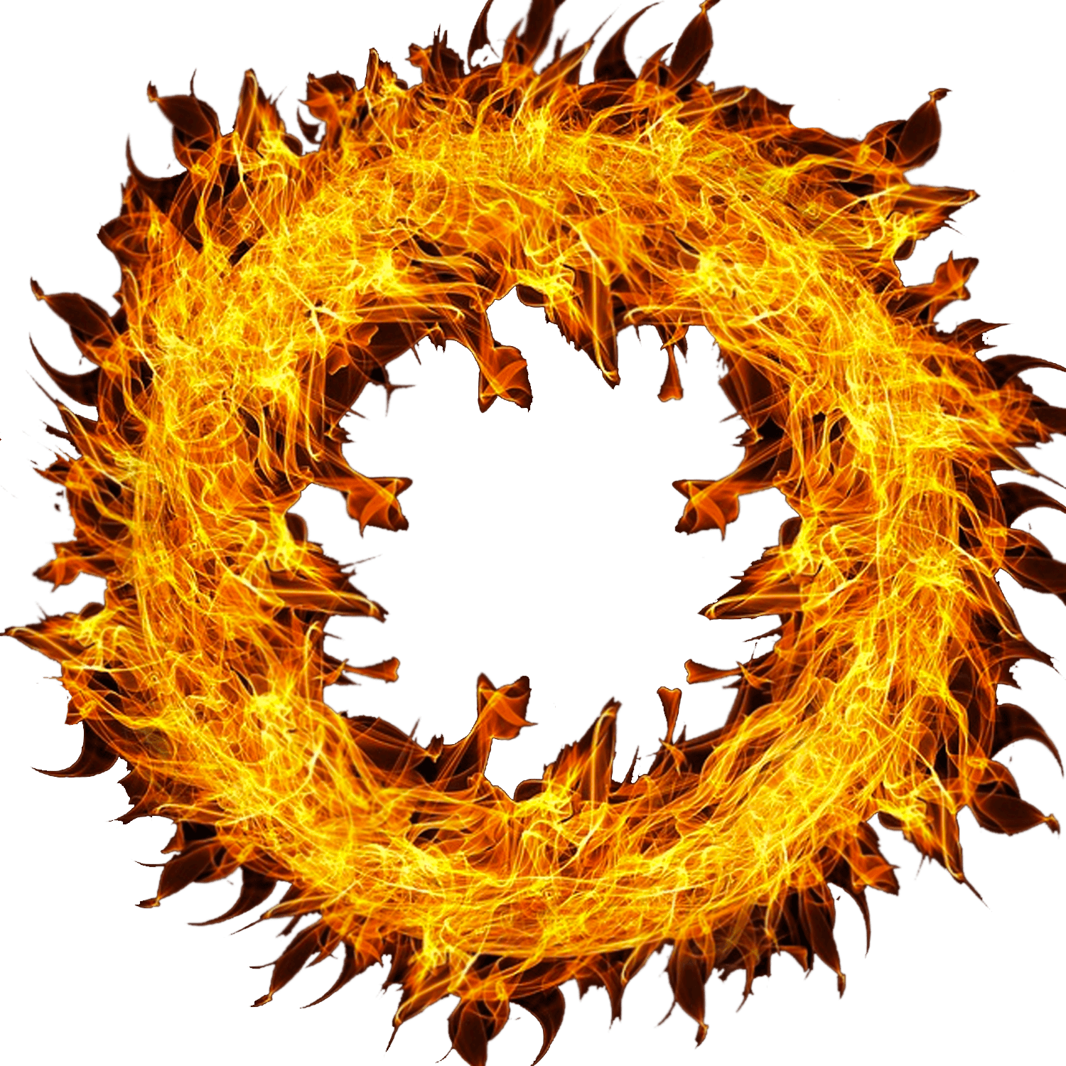 Fire Clip art - Flame of fire ring png download - 1500*1500 - Free