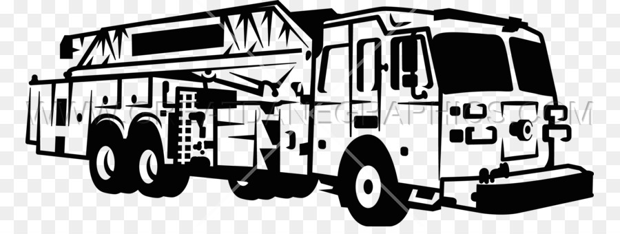 Fire engine red Commercial vehicle Car Firefighter - Fire truck Silhouette png download - 825*329 - Free Transparent Fire Engine png Download.