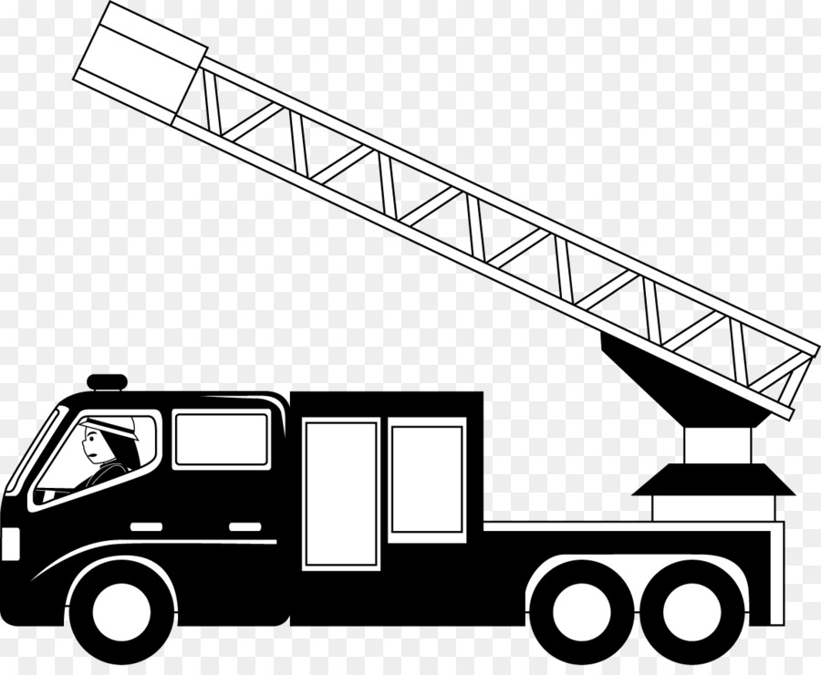 Car Fire engine Truck Black and white Clip art - Fire Truck Cliparts png download - 1144*928 - Free Transparent Car png Download.