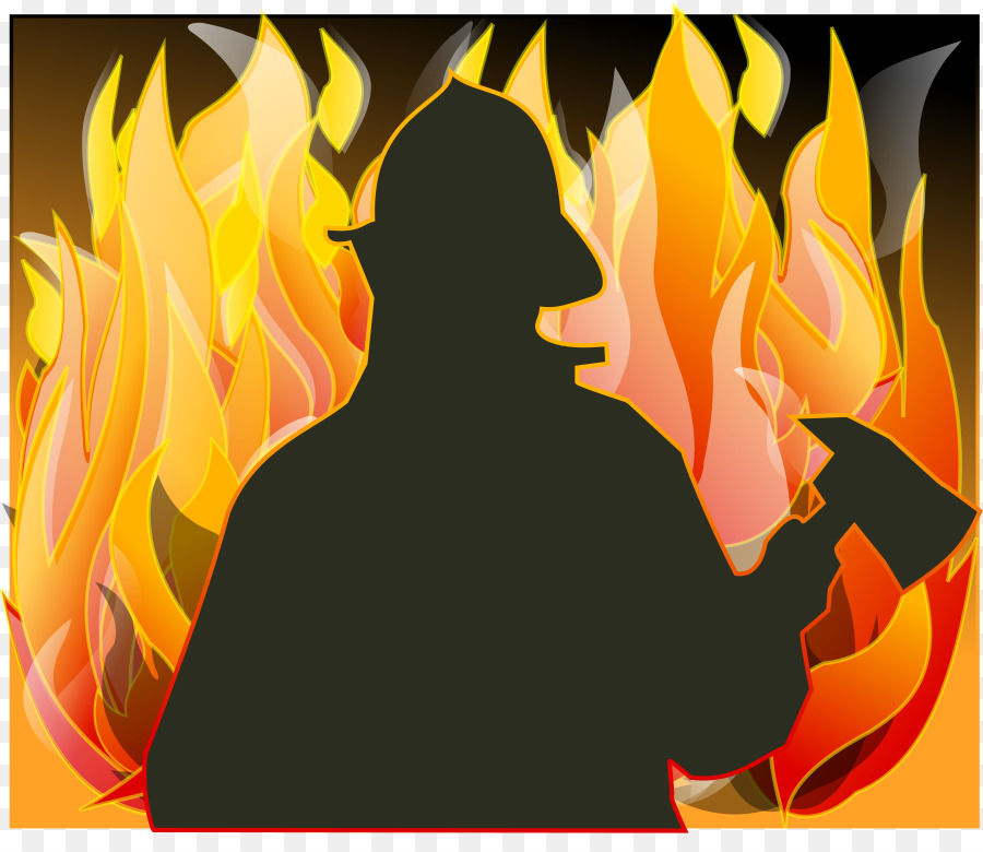 Firefighter Silhouette Fire department Clip art - Courage Cliparts png download - 900*763 - Free Transparent Firefighter png Download.