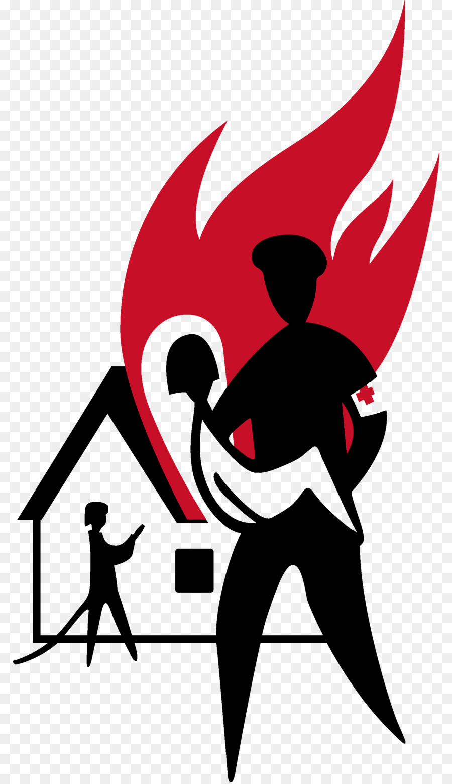 Art Silhouette - firefighter png download - 850*1557 - Free Transparent Art png Download.