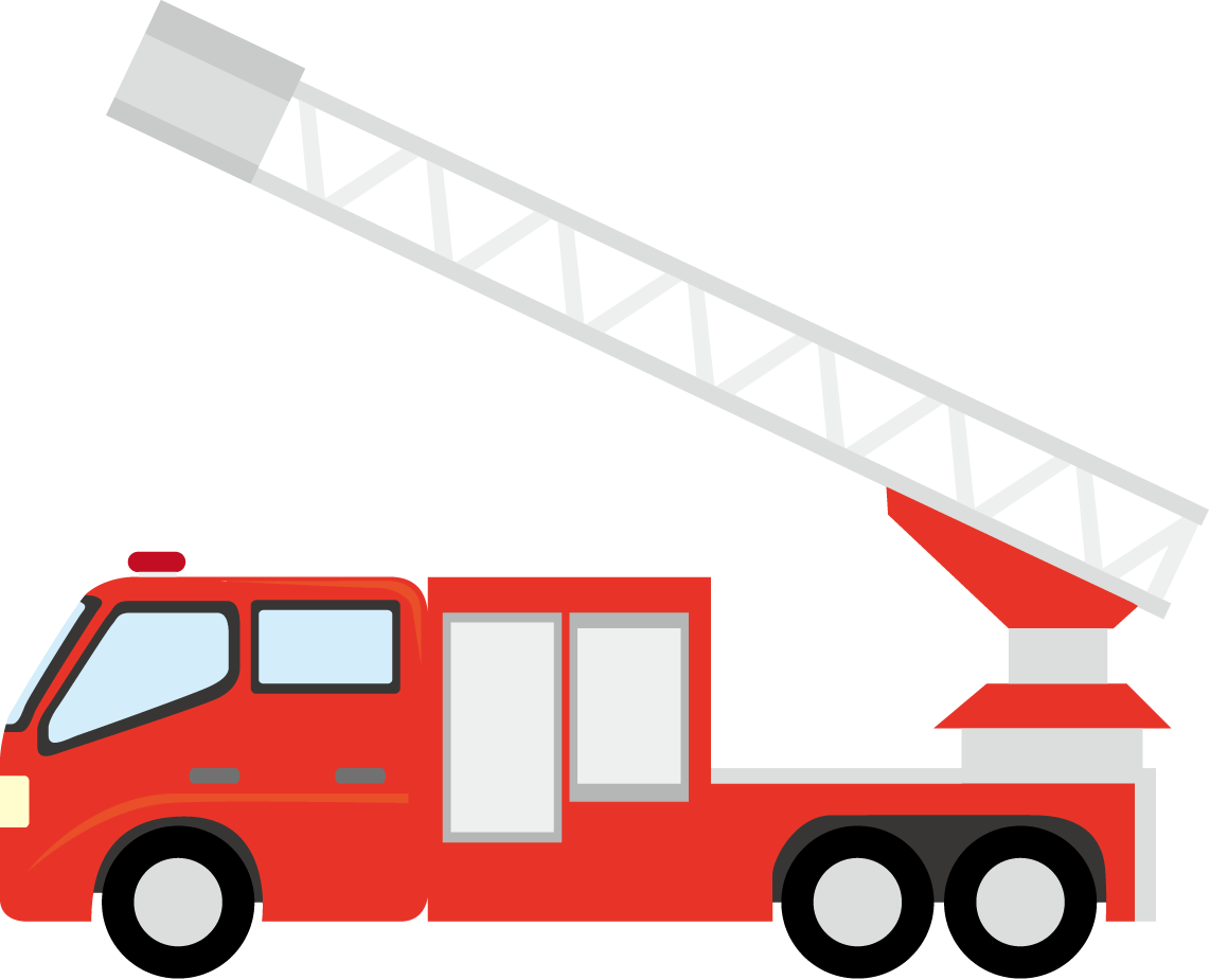 fire truck ladder clipart illustrations