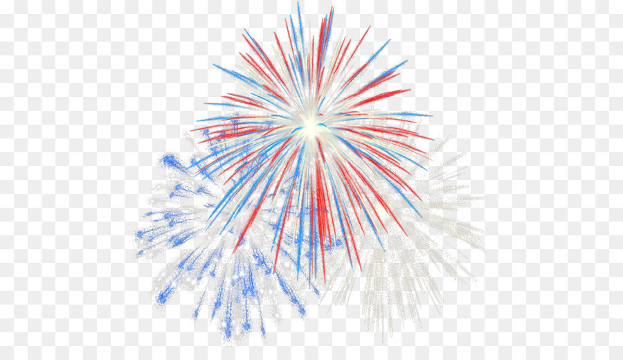 Red White And Blue Fireworks Png - Clip Art Library