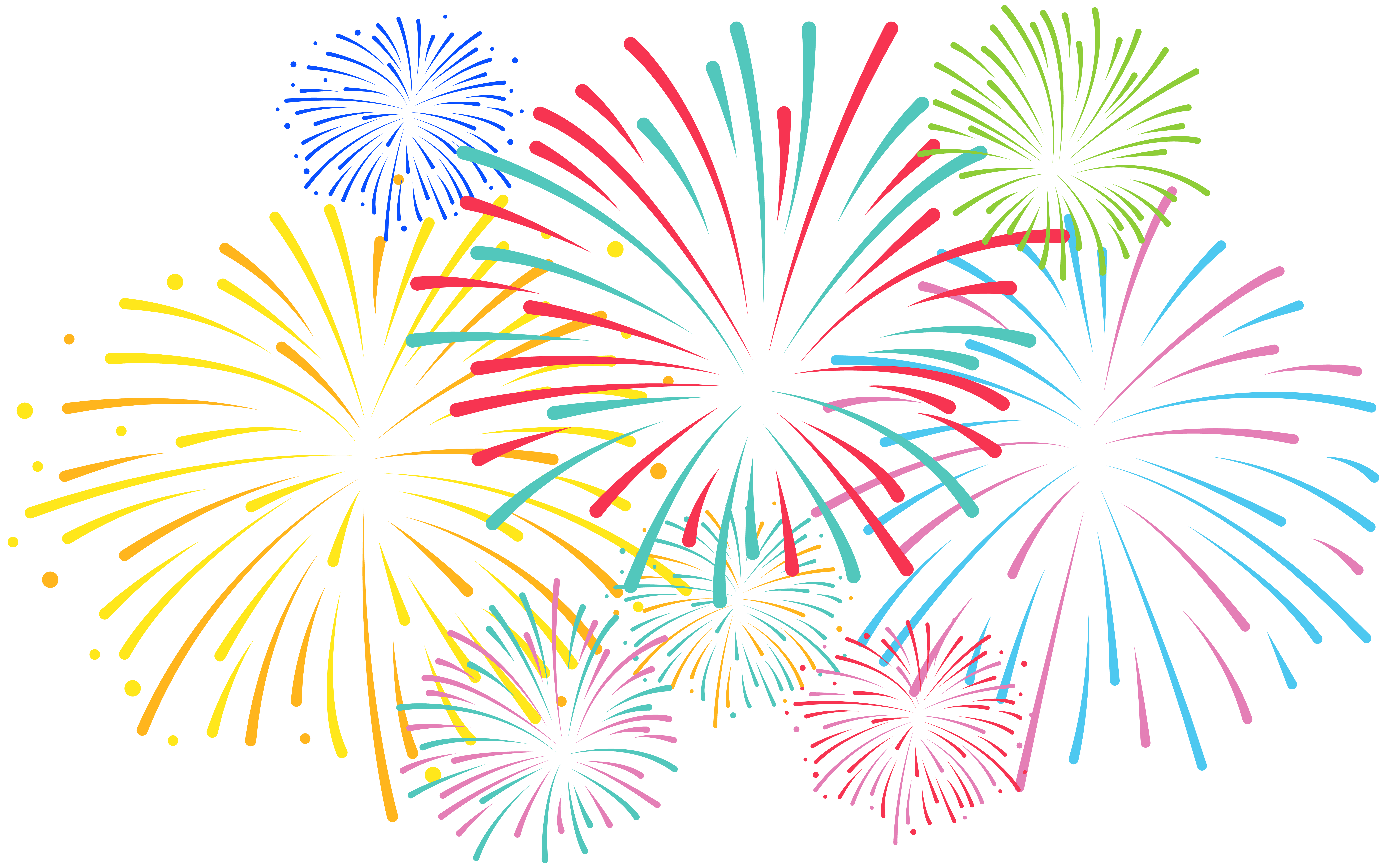 Pattern - Fireworks Transparent Clip Art png download - 8000*5006