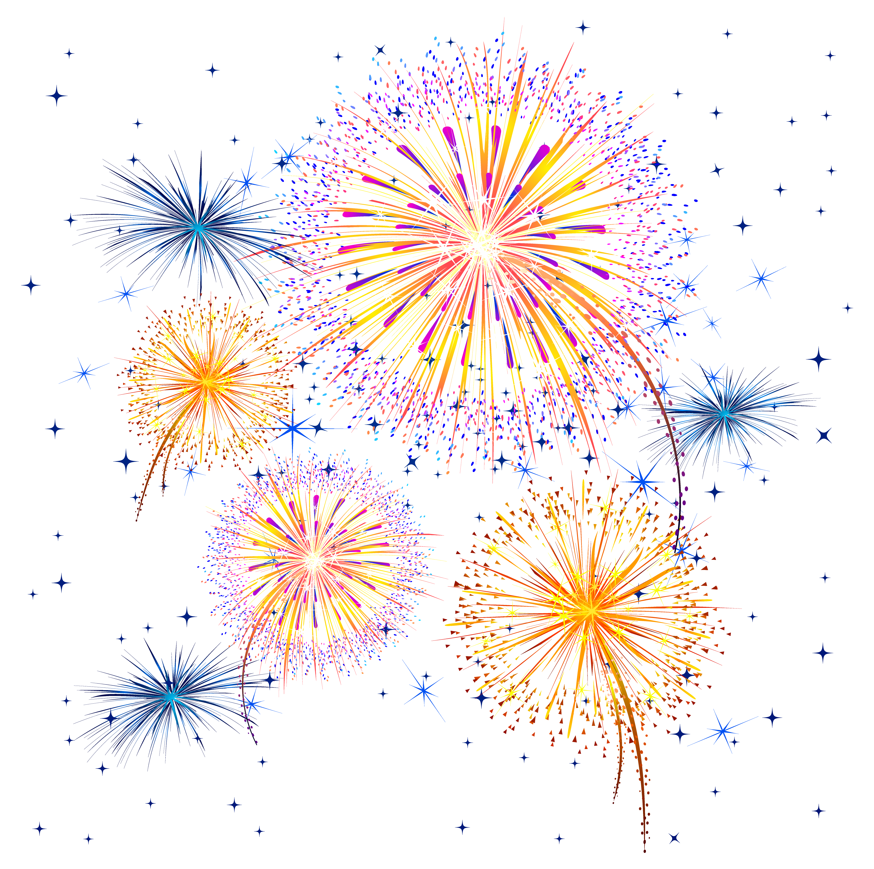 Fireworks Clip Art Firework Show Png Clipart Image Png Download