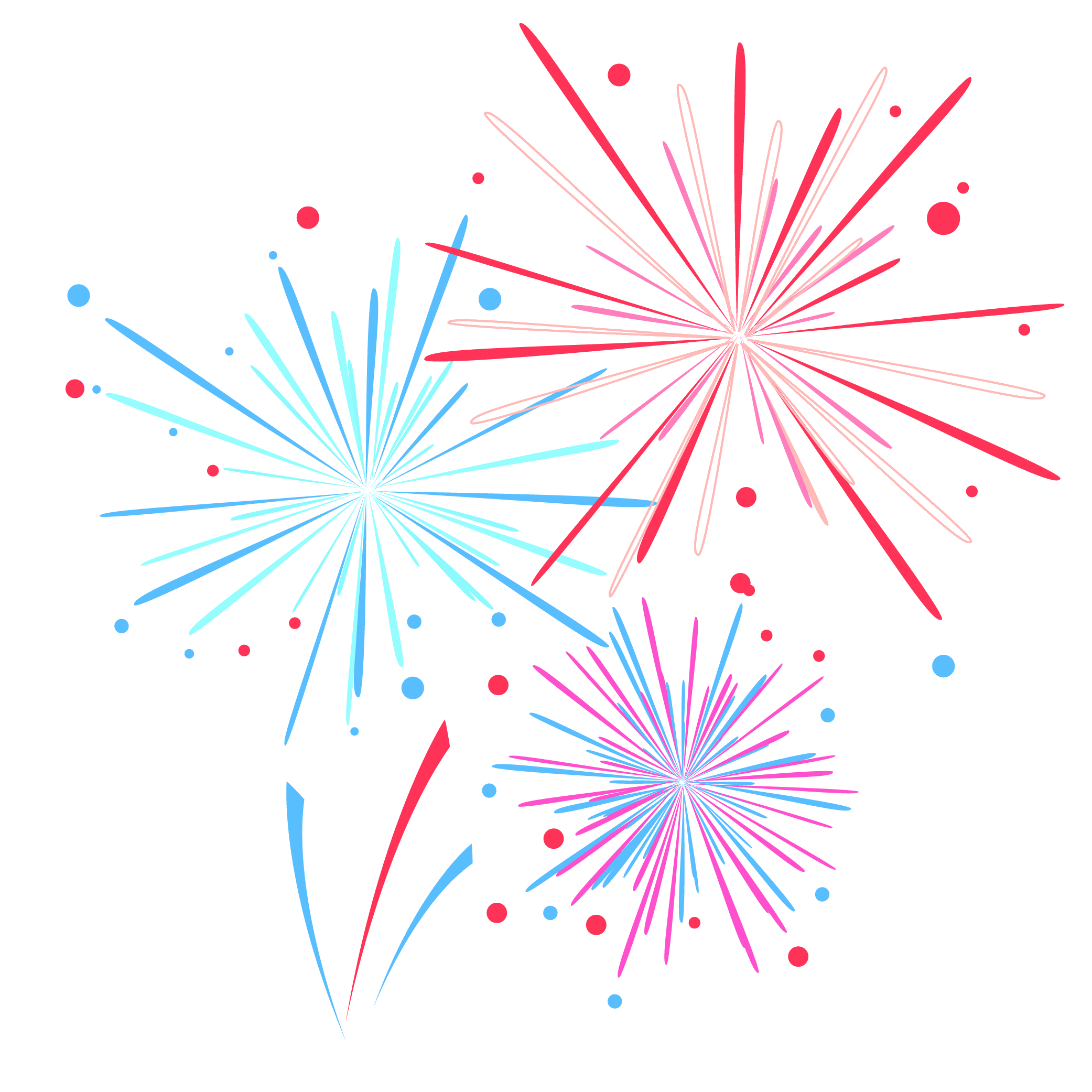 Fireworks Background Vector Flat Fireworks Vector Illustration Download Free Vectors