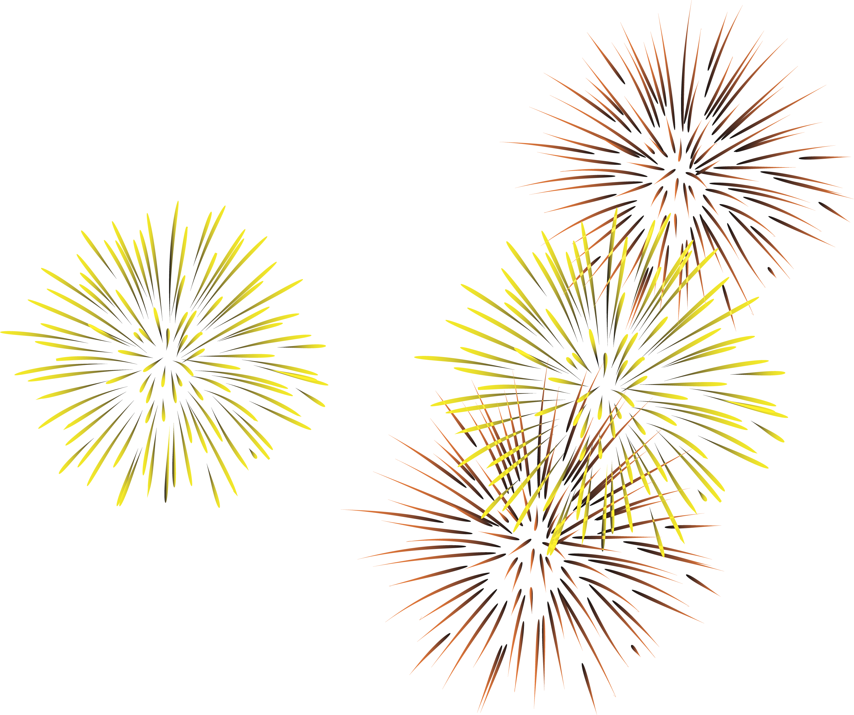 Line Fireworks Euclidean vector - Yellow lines of fireworks png