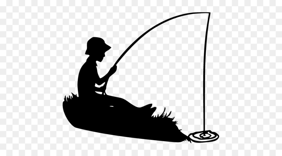 Clip art Silhouette Fishing Fisherman Boy - bass boat png lake fishing png download - 500*500 - Free Transparent Silhouette png Download.