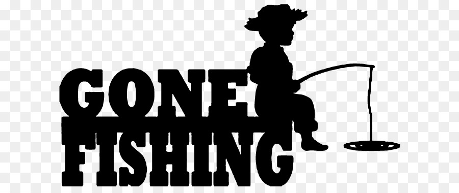 Recreational fishing Hunting Silhouette Clip art - Gone Fishing png download - 682*372 - Free Transparent Fishing png Download.