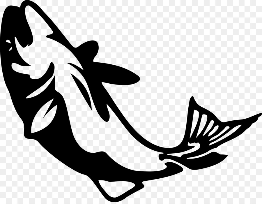 Fish Silhouette Drawing Clip art - trout png download - 2316*1786 - Free Transparent Fish png Download.