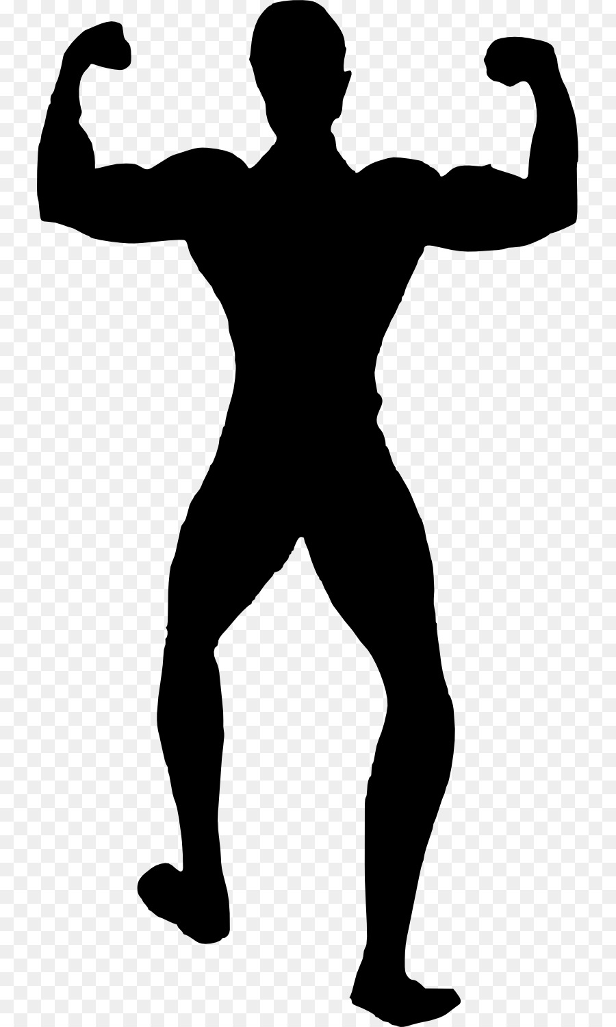 Silhouette Bodybuilding Female Physical fitness - bodybuilding png download - 791*1500 - Free Transparent Silhouette png Download.