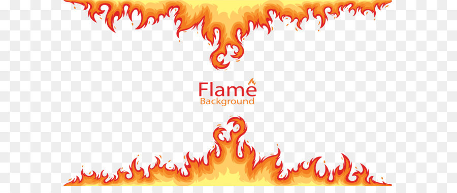 Flame Combustion Fire Euclidean vector - Burning flame borders png download - 2987*1680 - Free Transparent Fire png Download.