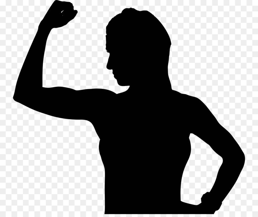 Silhouette Clip art Woman Image Female - muscle clipart png flexing muscles png download - 810*750 - Free Transparent Silhouette png Download.