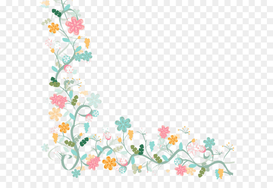 Flower Watercolor painting - Watercolor floral border background vector material png download - 774*717 - Free Transparent Watercolour Flowers ai,png Download.