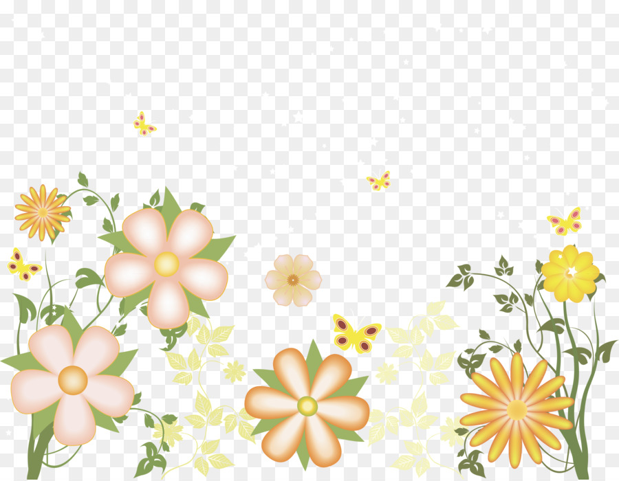 Flower Free content Clip art - Transparent Floral Cliparts png download - 900*698 - Free Transparent Flower png Download.