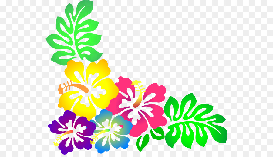 Hawaiian Flower Clip art - Hawaiian Background Cliparts png download - 600*512 - Free Transparent Hawaii png Download.