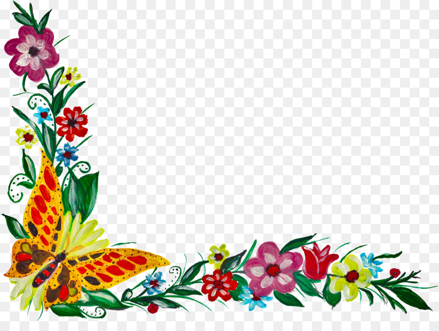 Floral design Portable Network Graphics Flower bouquet Image - continental corner flower png download - 2299*1687 - Free Transparent Floral Design png Download.