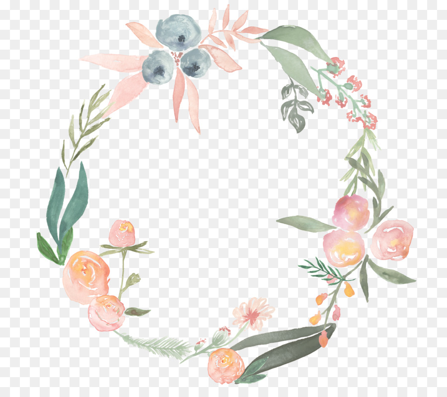 Watercolor painting Flower Wreath Photography Clip art - floral wreath png download - 800*800 - Free Transparent Watercolor Painting png Download.